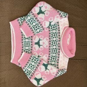 Vintage Pink Kids Sweater | Retro Knit Pullover | Cozy Winter Toddler Top